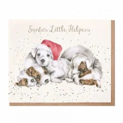 'Santa's Little Helpers' Christmas Greetings Card