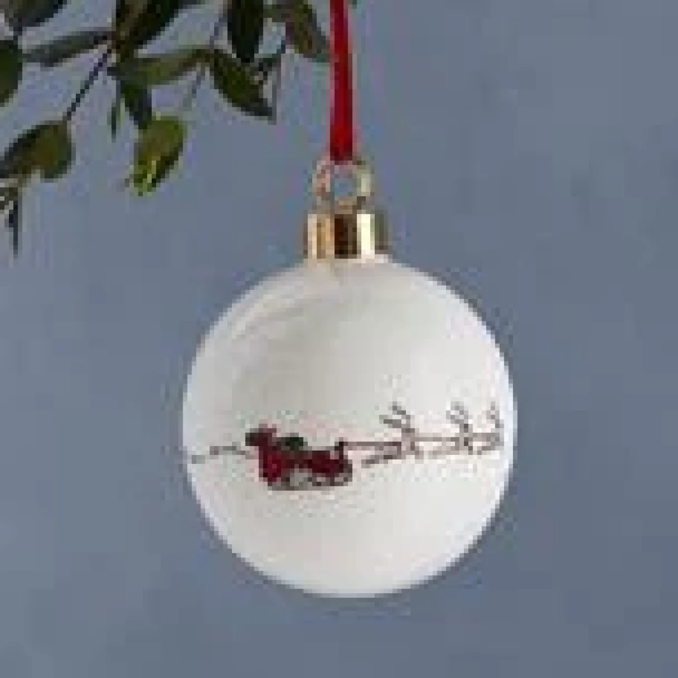 Santa's Sleigh Christmas Bauble