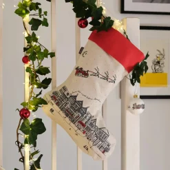 Santa's Sleigh Christmas Stocking