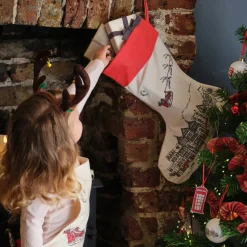 Santa's Sleigh Christmas Stocking