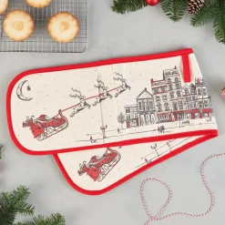 Santa's Sleigh Double Oven Glove