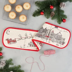 Santa's Sleigh Double Oven Glove