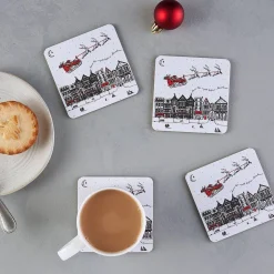 Santa's Sleigh Set of 4 Coasters