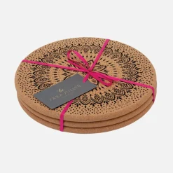 Sara Miller Artisanne Noir Set of 3 Cork Trivets