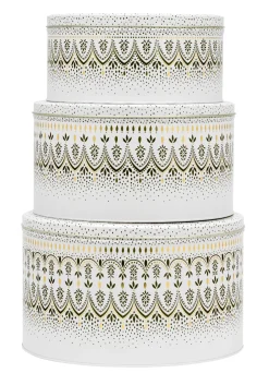 Sara Miller Artisanne Noir Set of 3 Round Cake Tins