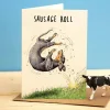 Sausage Roll Greetings Card
