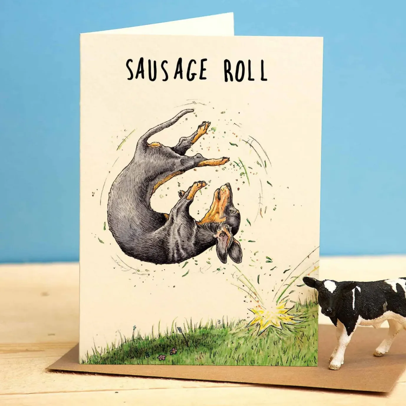 Sausage Roll Greetings Card