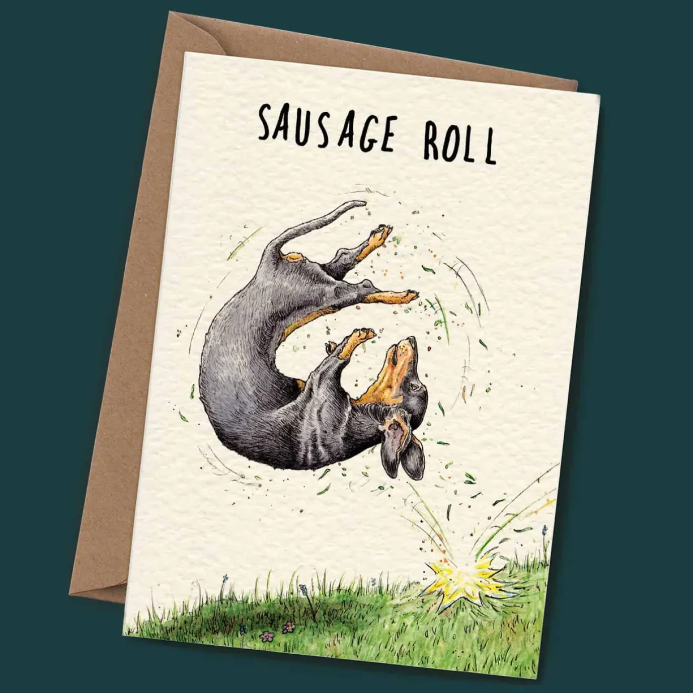Sausage Roll Greetings Card