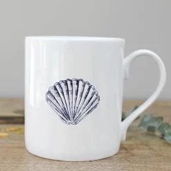 Scallop Shell Bone China Mug