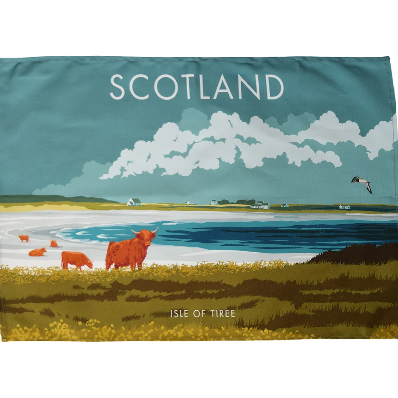 Scotland - Isle of Tiree Tea Towel