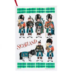 Scottish Pipers Tea Towel