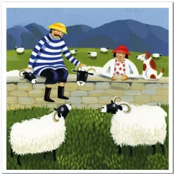 Scottish Sheep Greetings Card