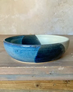 Sea Foam Serving Bowl