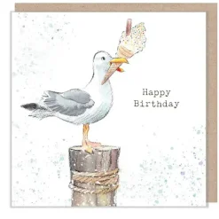 Seagull "Happy Birthday" Greetings Card