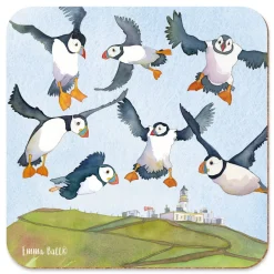 Sealife Puffins Coaster