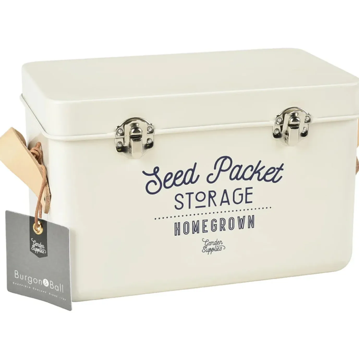 Seed Packet Storage Tin in Stone