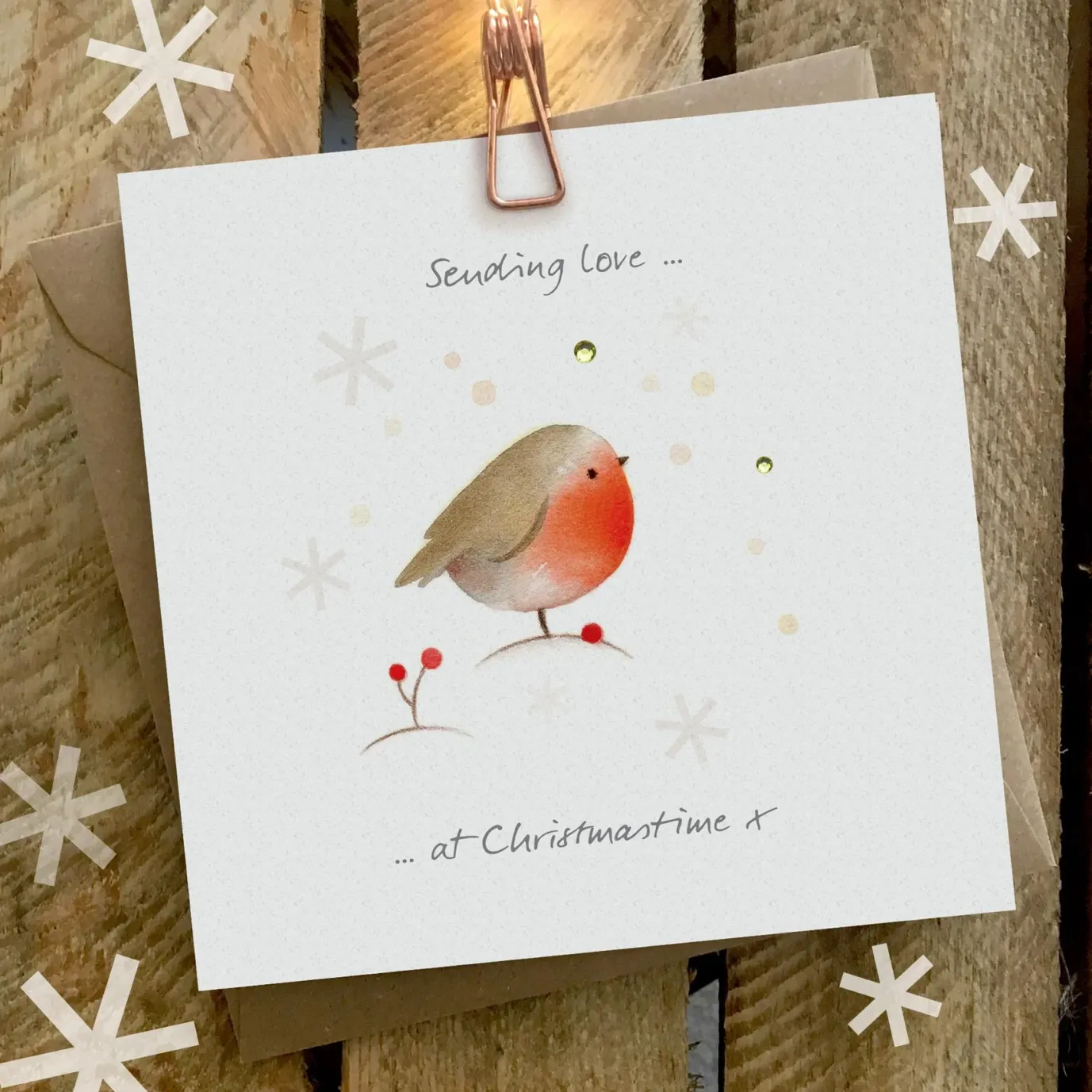 Sending Love at Christmastime Card