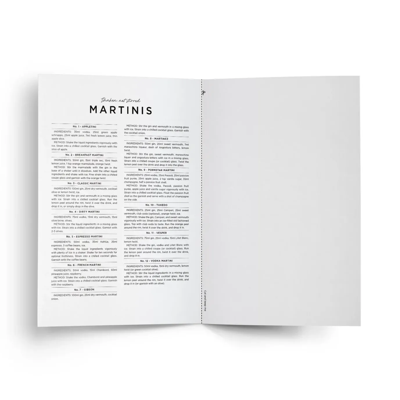 Shaken, Not Stirred Martinis Card