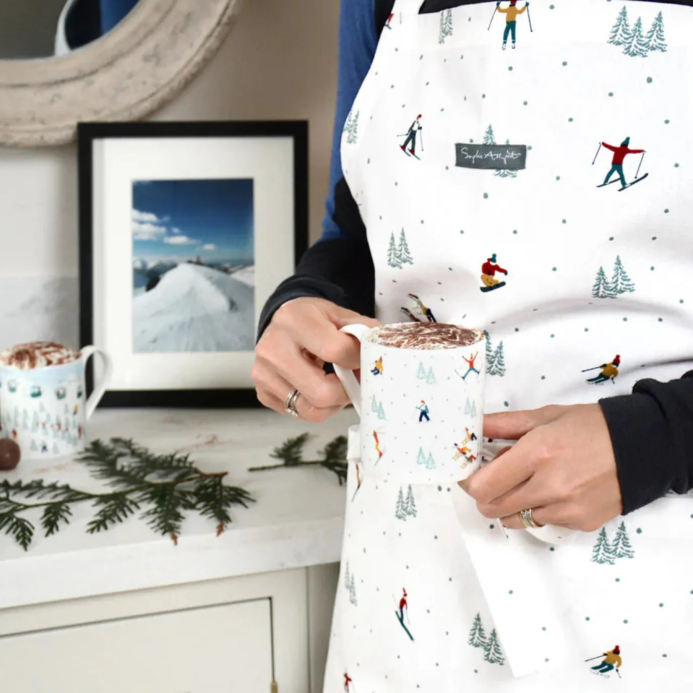 Skiing Adult Apron