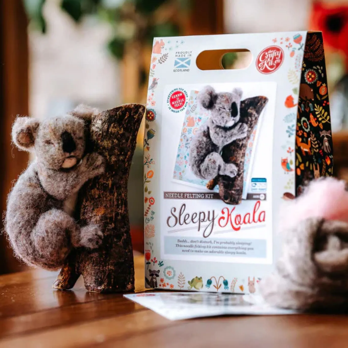 Sleepy Koala Needle Felting Craft Kit