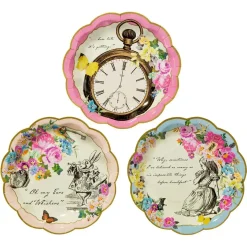 Small Alice in Wonderland Plates - 12 pack