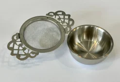 Small Mesh Tea Strainer with Bowl