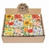 Small Square Flower Tins