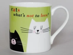 Smile Cat Cat Green Mug