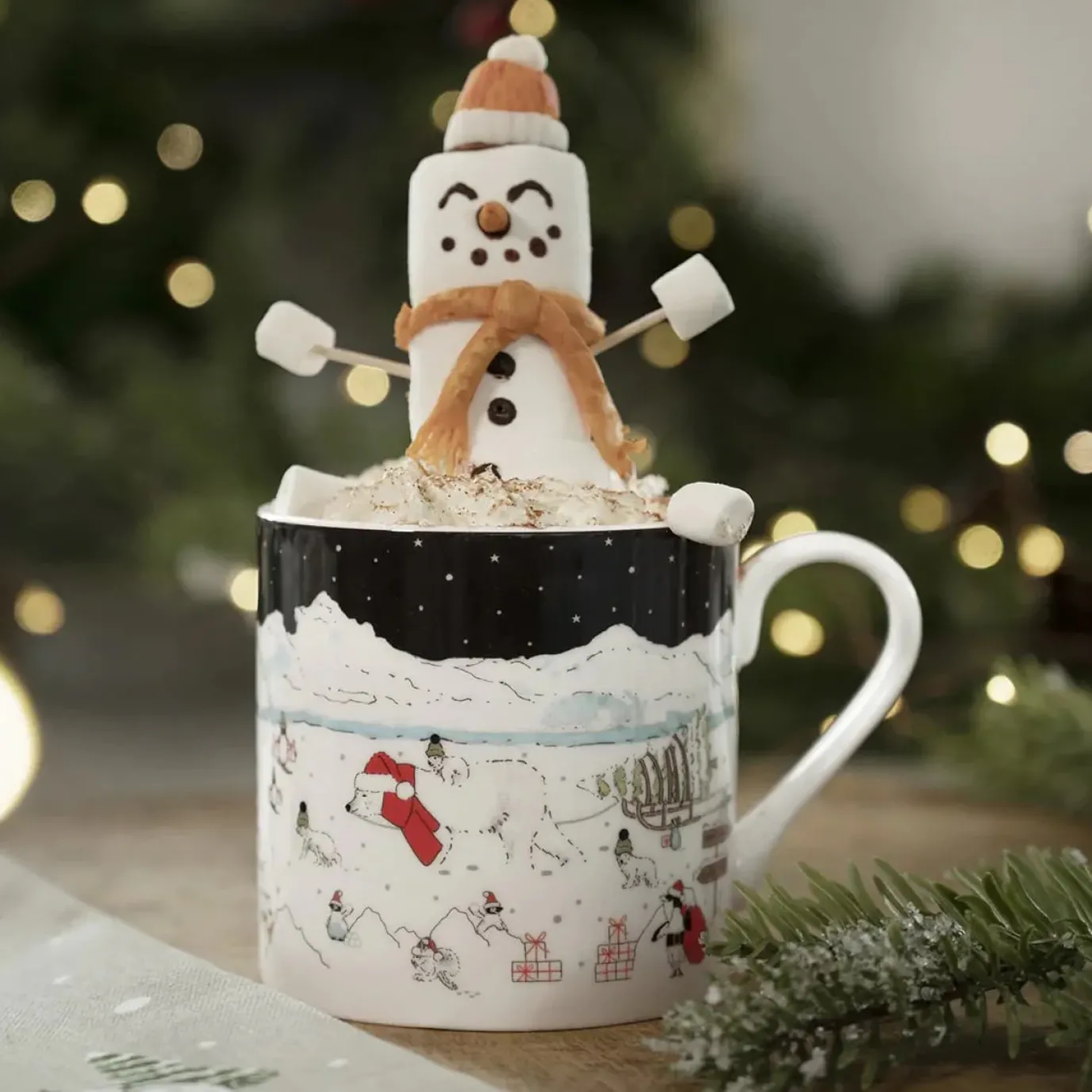 Snow Season Scene Mug