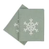 Snowflake Aquarius Linen Napkin 2 pack
