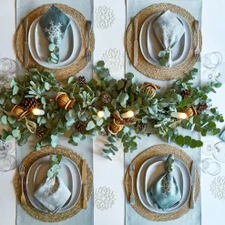 Snowflake Aquarius Linen Napkin 2 pack