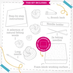 Snowman Mini Felting Kit