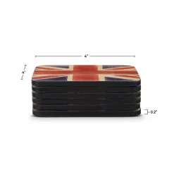 Spode Union Jack Coasters - Set of 6