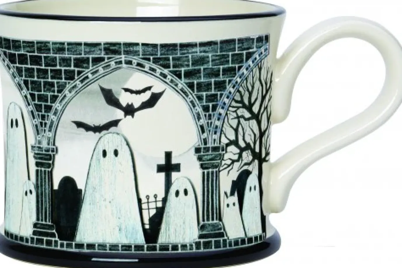 Spooky Ghosts Mug by Moorland Pottery