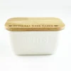Spread the Love Ceramic White Butter Dish