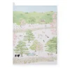 Spring Cottage Scene Tea Towel