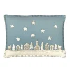 Starry Night Pillow - Duck Egg Blue