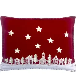 Starry Night Pillow - Red