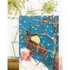 Starry Winter Night Christmas Greetings Card