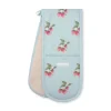 Strawberries Blue Double Oven Glove