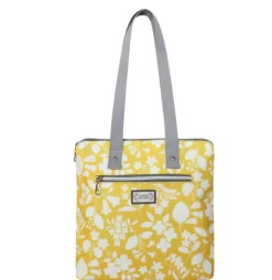 Sunburst Oil Cloth Backpack Tote Bag