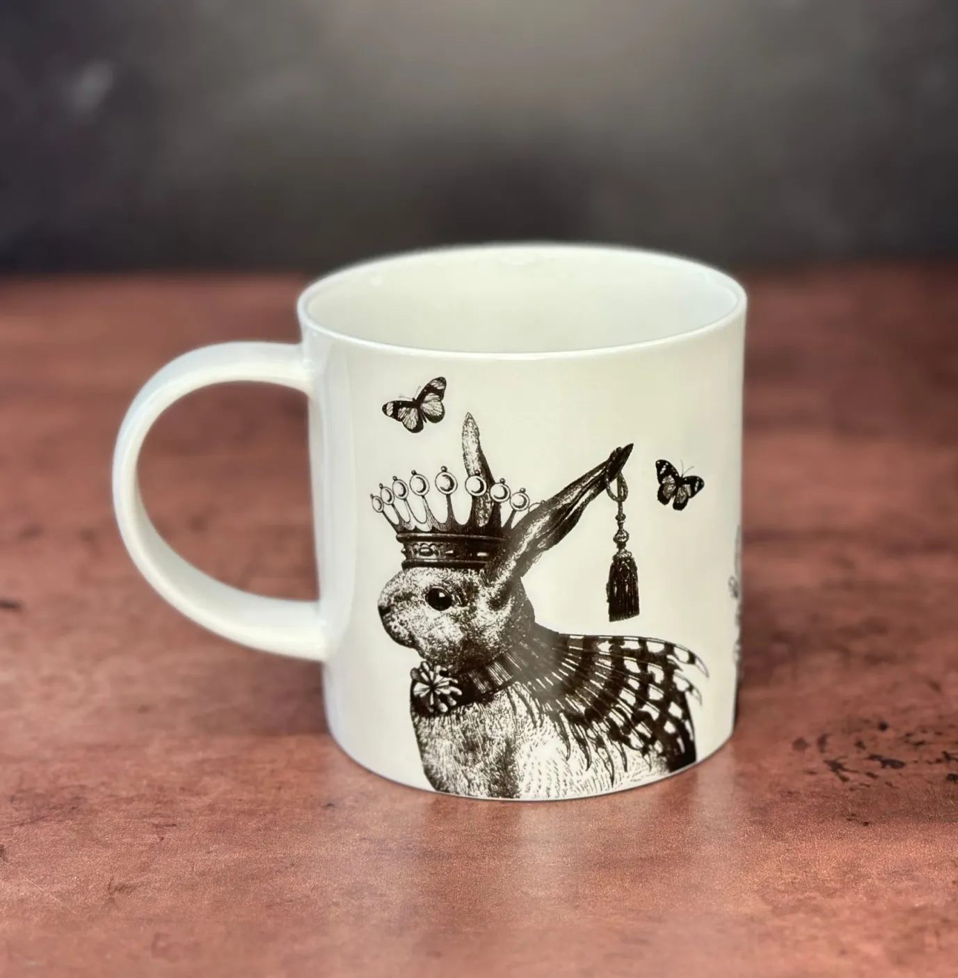 Sunday Best Rabbit Bone China Mug - White