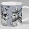 Sunday Best Rabbit Bone China Mug - Grey