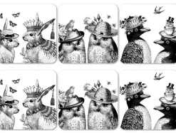 Sunday Best White Coasters Set of 6