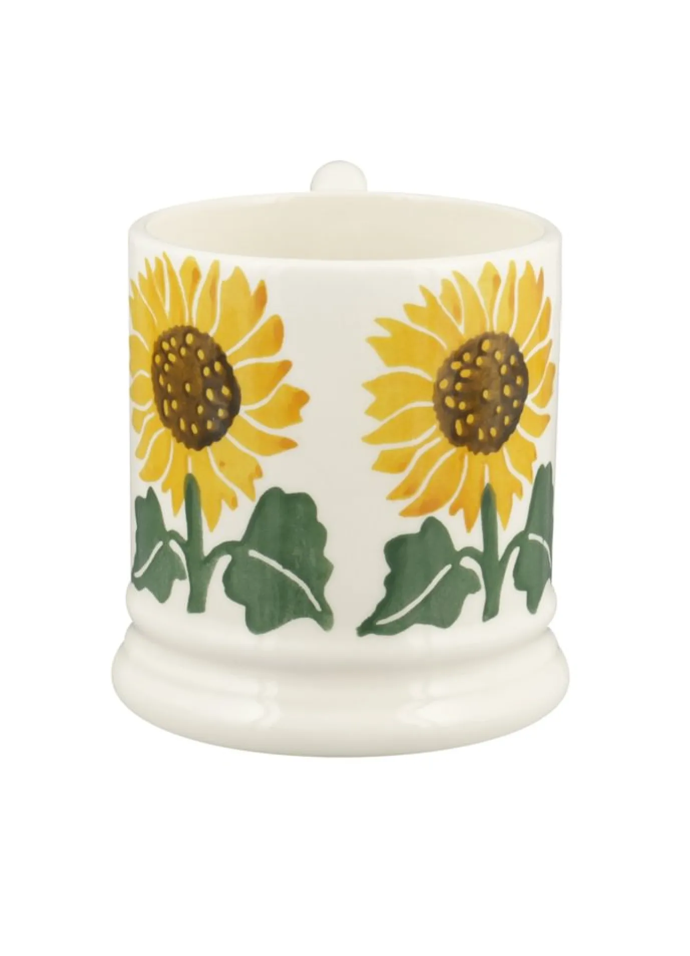 Sunflower Hand-Stamped 1/2 Pint Mug