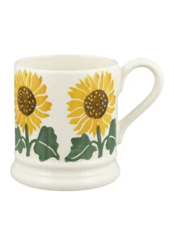 Sunflower Hand-Stamped 1/2 Pint Mug