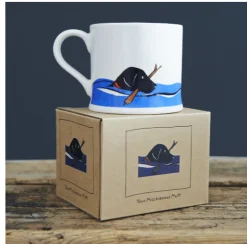 Swimming Black Labrador Mug Boxed