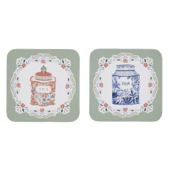 Tea Tins Coasters - Set of 4