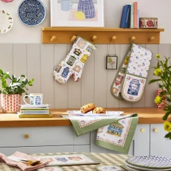 Tea Tins Double Oven Glove