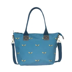 Teal Bees Mini Oundle Bag